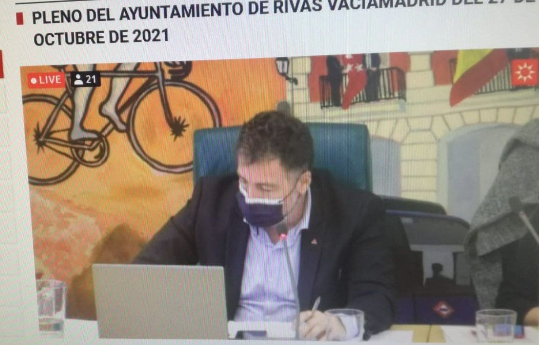 BREVE CRONICA DEL PLENO ORDINARIO DEL AYUNTAMIENTO DE RIVAS VACIAMADRID DE ESTE MES DE OCTUBRE DE 2021
