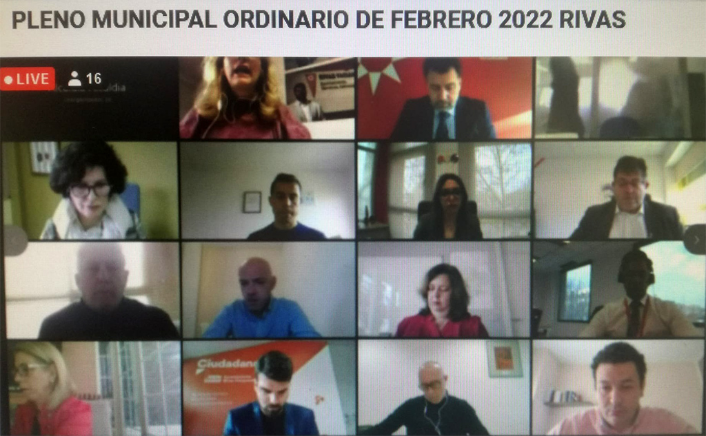 CRÓNICA BREVE DEL PLENO ORDINARIO DE FEBRERO DE 2022 EN EL AYUNTAMIENTO DE NUESTRA CIUDAD DE RIVAS VACIAMADRID.