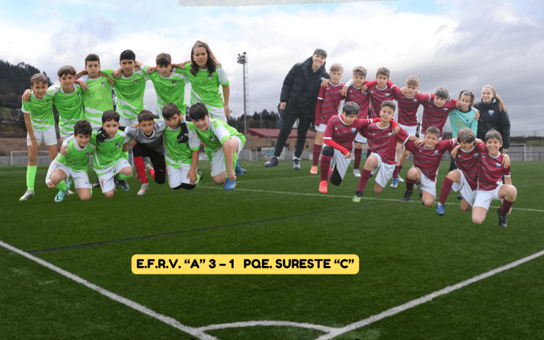 FÚTBOL, PRIMERA ALEVÍN:    ESCUELA DE FÚTBOL DE RIVAS «A»   3 – 1   PARQUE SURESTE «C»