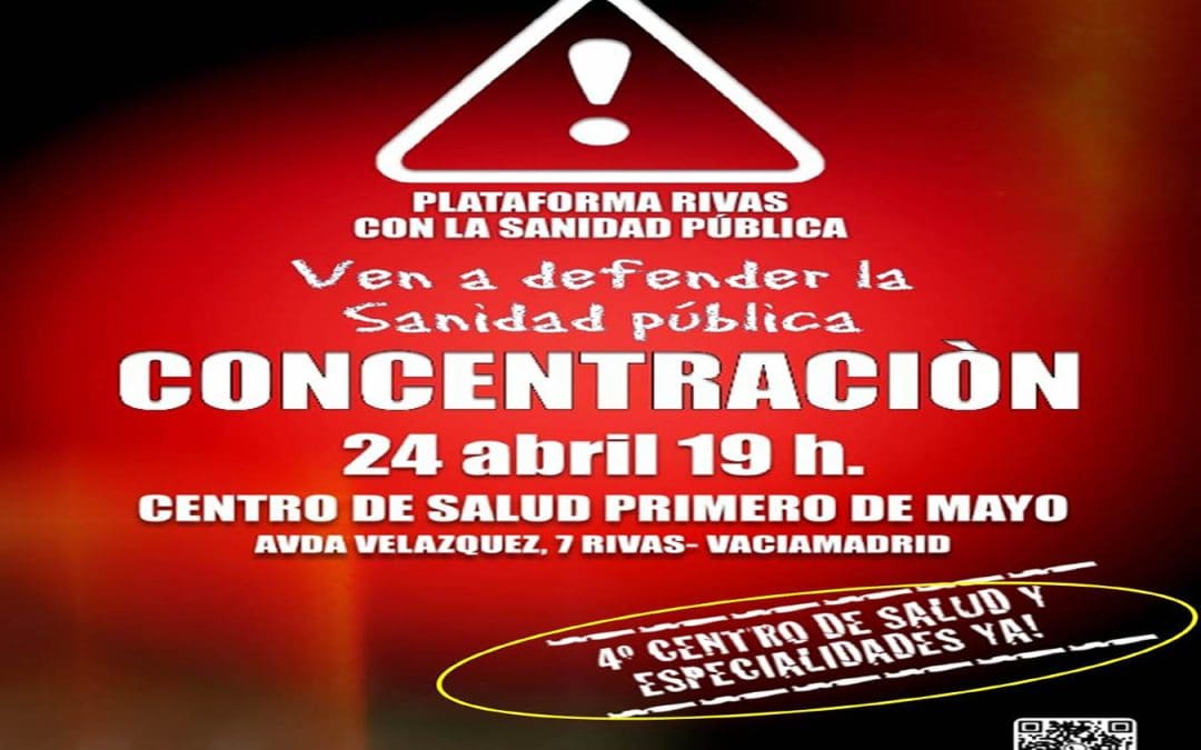 Movilización por el Cuarto Centro de Salud en Rivas Vaciamadrid