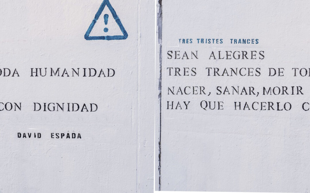LAS POESÍAS POR LA SANIDAD PÚBLICA REGRESAN AL METRO DE RIVAS URBANIZACIONES TRAS ACTO DE VANDALISMO CULTURAL